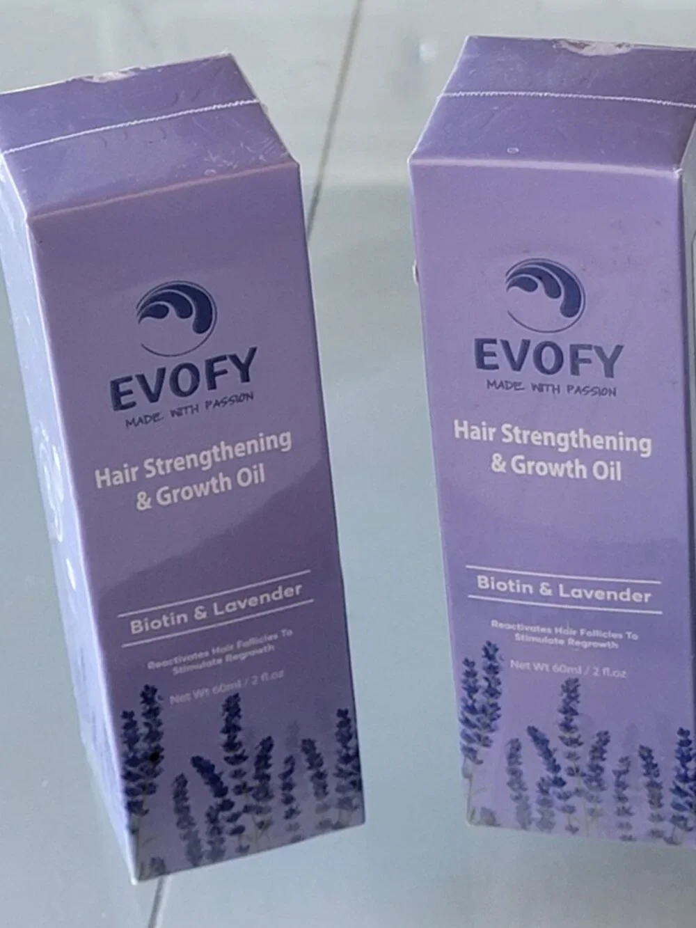 TWO (2) EVOFY Oil Hair Growth Strengthening